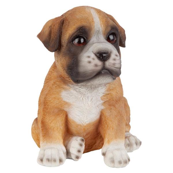 Design Toscano Boxer Puppy Partner Collectible Dog Statue JQ111031